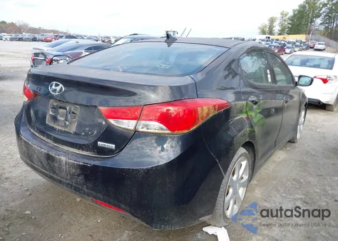 2013 Hyundai Elantra Limited from USA, damaged, VIN KMHDH4AE4DU999907